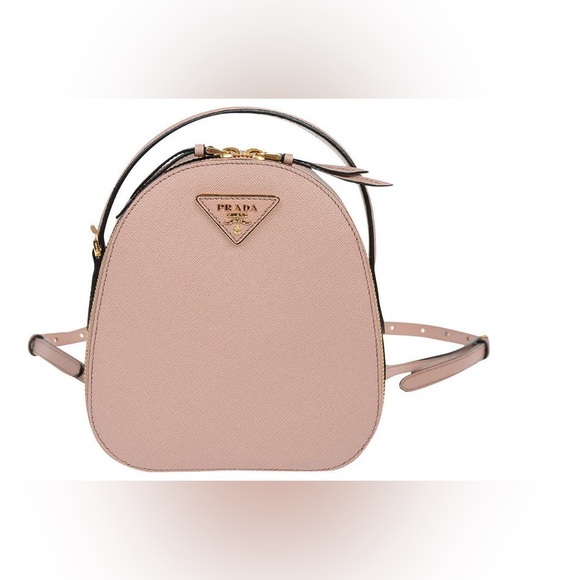 Prada Saffiano Lux Mini Odette Backpack Bookbag Purse - Picture 2 of 11